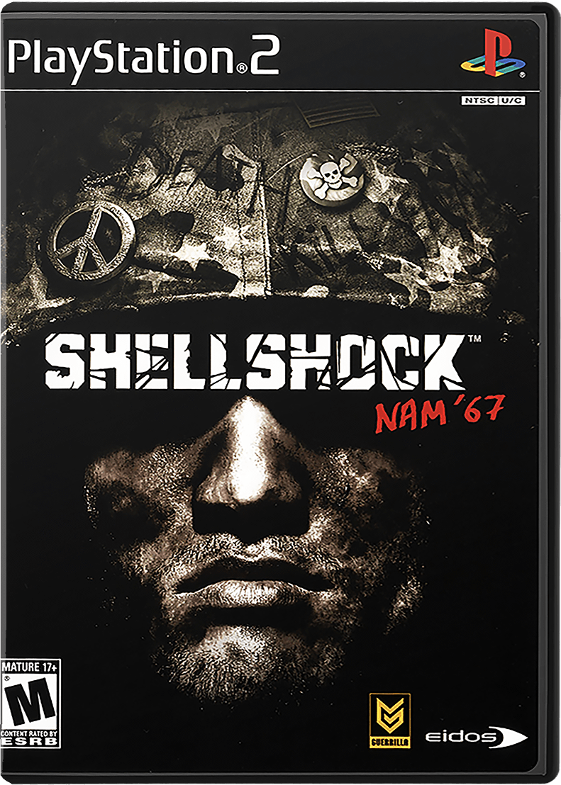 Shell Shock Nam '67 box art for Playstation 2
